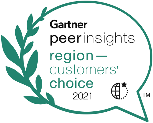 Gartner Peer Insights - Prêmio Escolha de Reconhecimento do Cliente 2021