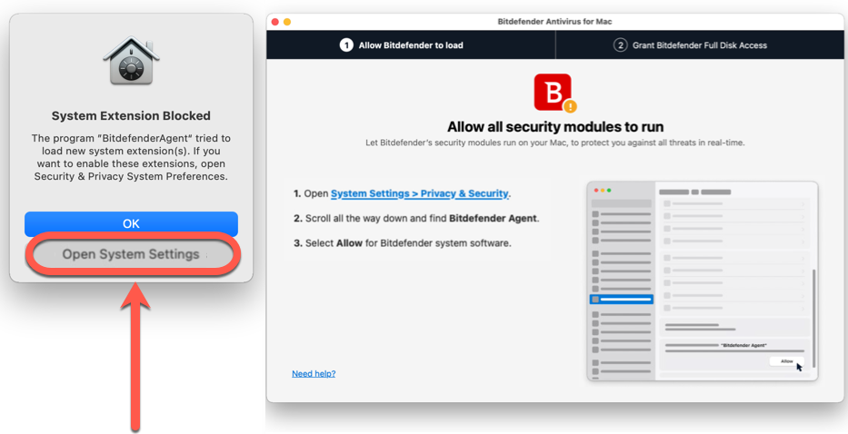 instalar o Bitdefender Antivirus for Mac no macOS Ventura
