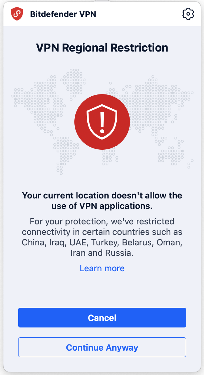Restrição Regional VPN