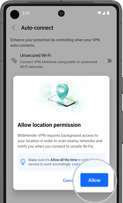 Allow - Unsecured Wi-Fi