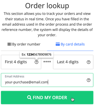 Look up the order to find your activation code