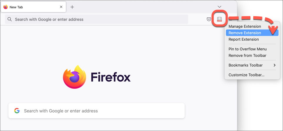 desinstalar o Bitdefender Password Manager no Firefox